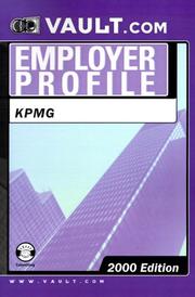 Cover of: KPMG Peat Marwick: The VaultReports.com Employer Profile for Job Seekers (Vault.Com Employer Profile)