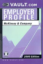 Cover of: McKinsey & Co.: The VaultReports.com Employer Profile for Job Seekers (Vault.Com Employer Profile)