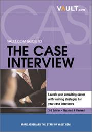 Cover of: Vault.com Guide to Case Interviews