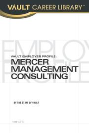 Cover of: Mercer Management Consulting 2003 (Vault Employer Profile)