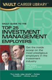 Cover of: Vault Guide to the Top 25 Investment Management Employers