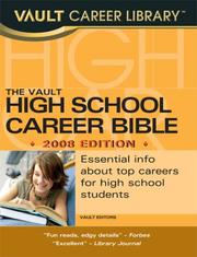 Cover of: Vault High School Student Career Bible