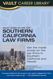 Cover of: Vault Guide to the Top Southern California Law Firms