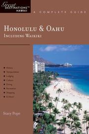 Cover of: Honolulu & Oahu: Great Destinations Hawaii: A Complete Guide (Great Destinations)