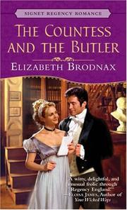 Cover of: The Countess and the Butler by Elizabeth Brodnax
