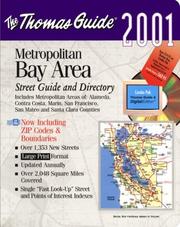 Cover of: Thomas Guide 2001 Metropolitan Bay Area: Street Guide and Directory (Thomas Guide Combo Packs)