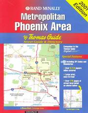 Cover of: Thomas Guide 2001 Metropolitan Phoenix Area (Phoenix Metro Street Guide)