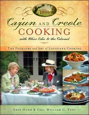 Cover of: Cajun and Creole Cooking with Miss Edie and the Colonel | Edie Hand