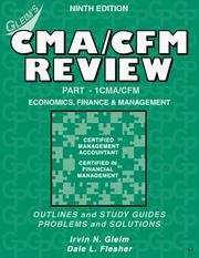 Cover of: Cma/Cfm Review: Economics, Finance and Management