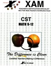Cover of: CST - Math 9-12 (Cst Series)