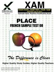 Cover of: Place : French : Sample Test (Place Series)