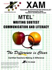 Cover of: MTT - Writing Subtest - Communication and Literacy Test (Mtel Series)