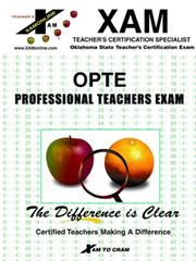 Cover of: OPTE - Professional Teachers Exam (Osat Series)