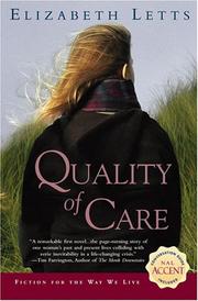Cover of: Quality of care