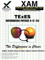 Cover of: TExES Mathematics-Physics 8-12 143