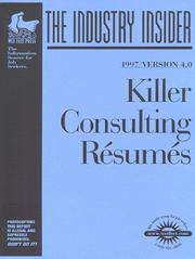 Cover of: Killer Consulting Resumes: The WetFeet.com Insider Guide (Wetfoot.Com Insider Guide)