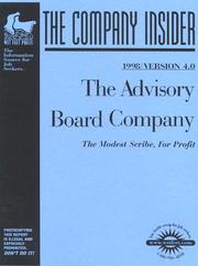 Cover of: The Advisory Board Company: The WetFeet Insider Guide