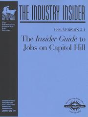 Cover of: Capitol Hill: The WetFeet.com Insider Guide (Wetfoot.Com Insider Guide)