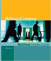 Cover of: McKinsey & Company: WetFeet Insider Guide