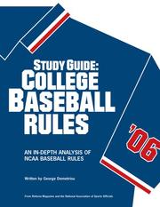 Cover of: Study Guide: College Baseball Rules | George Demetriou