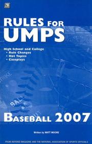 Cover of Rules for Umps