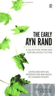 Cover of: The Early Ayn Rand: Revised Edition by Ayn Rand