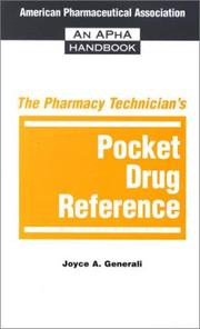 Cover of: The Pharmacy Technician's Pocket Drug Reference by Joyce A. Generali