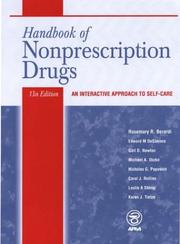 Cover of: Handbook of Nonprescription Drugs: An Interactive Approach to Self-Care (Handbook of Nonprescription Drugs)