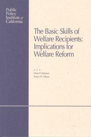 Cover of: The Basic Skills of Welfare Recipients: Implications for Welfare Reform