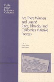 Cover of: Are There Winners and Losers? Race, Ethnicity, and California's Initiative Process