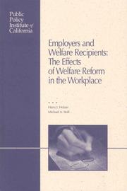 Cover of: Employers and Welfare Recipients by Harry J. Holzer, Michael A. Stoll