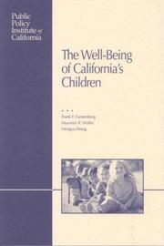 Cover of: The Well-Being of California's Children