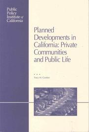 Cover of: Planned Developments in California by Tracy M. Gordon