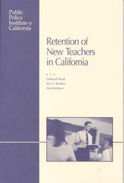 Cover of: Retention of New Teachers in California