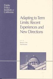 Cover of: Adapting to Term Limits: Recent Experiences and New Directions