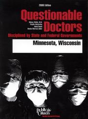 Cover of: Questionable doctors by Sidney M. Wolfe