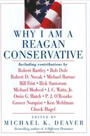 Cover of: Why I Am a Reagan Conservative by Michael K. Deaver