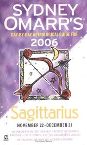 Cover of: Sydney Omarr's Day-By-Day Astrological Guide 2006 by Trish MacGregor, Carol Tonsing