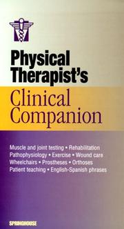 Cover of: Physical Therapist's Clinical Companion