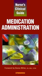 Cover of: Nurse's Clinical Guide: Medication Administration