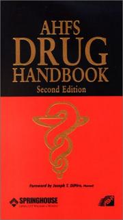 Cover of: AHFS Drug Handbook