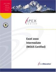 Cover of: ActiveEducation's Excel 2000 Intermediate (Revised Edition) by ActiveEducation