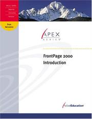 Cover of: FrontPage 2000 Introduction by ActiveEducation, ActiveEducation