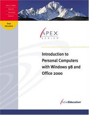 Cover of: Introduction to Personal Computers with Windows 98 and Office 2000 by ActiveEducation