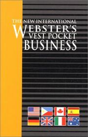 Cover of: Vest Pocket Business, The New International Webster