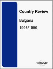 Cover of: Country Review, Bulgaria 1998/1999