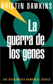 Cover of: La Guerra de los genes: Gene Wars, Spanish Language Edition