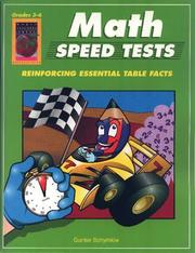 Cover of: Math Speed Tests, Grades 3-6