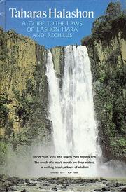 Cover of: Taharas ha-Lashon by Rabbi Ze'ev Greenwald