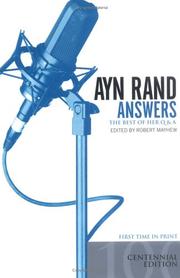 Cover of: Ayn Rand Answers: The Best of Her Q  &  A